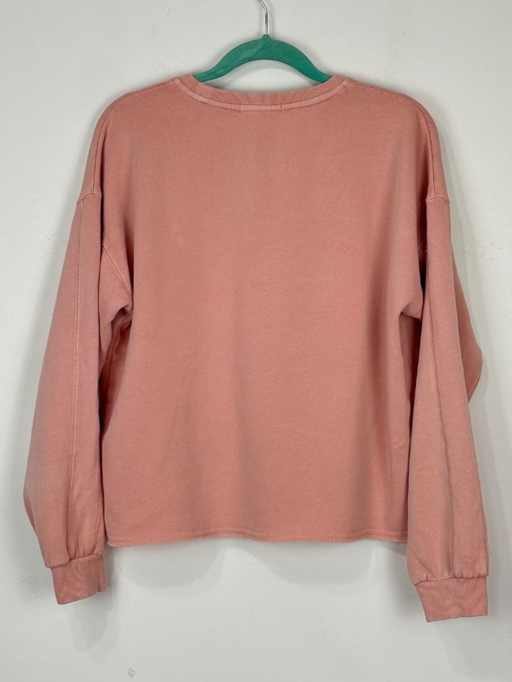 Marine Layer Womens Shiloh Crop Pink Sweatshire M Comfort Athleisure - Picture 2 of 10